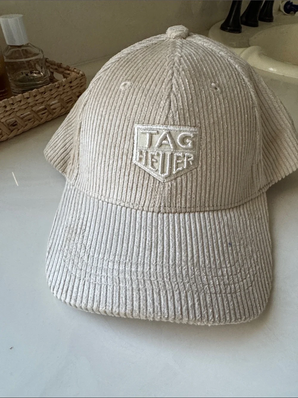 Tag Heuer Off-White Corduroy Baseball Cap